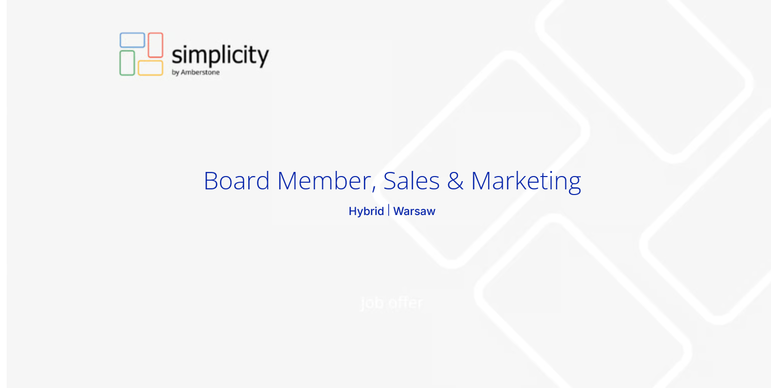 Board Member, Sales & Marketing